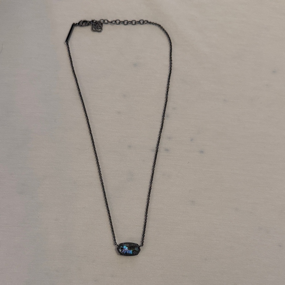 Kendra Scott Iridescent Blue Necklace